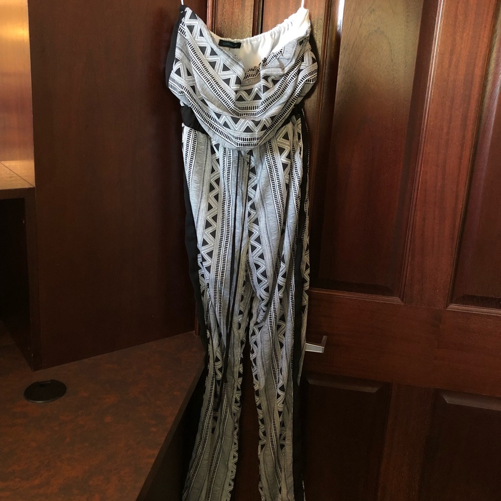Black and white jumpsuit